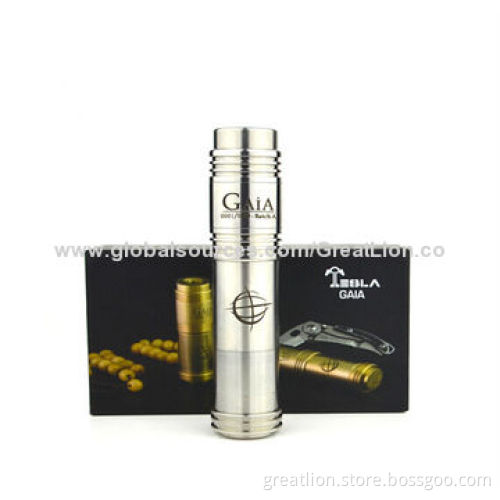 Newest Adjustable Length Tesla GAIA Mechanical Mod Starter Kit, Wholesale, Magnet Button
